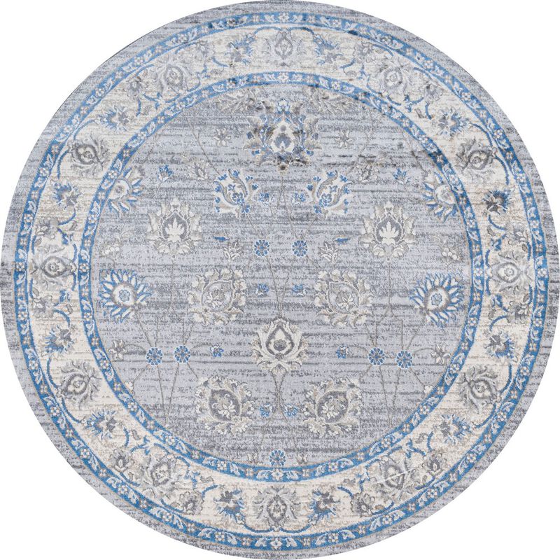 Modern Persian Vintage Moroccan Traditional Round Area Rug