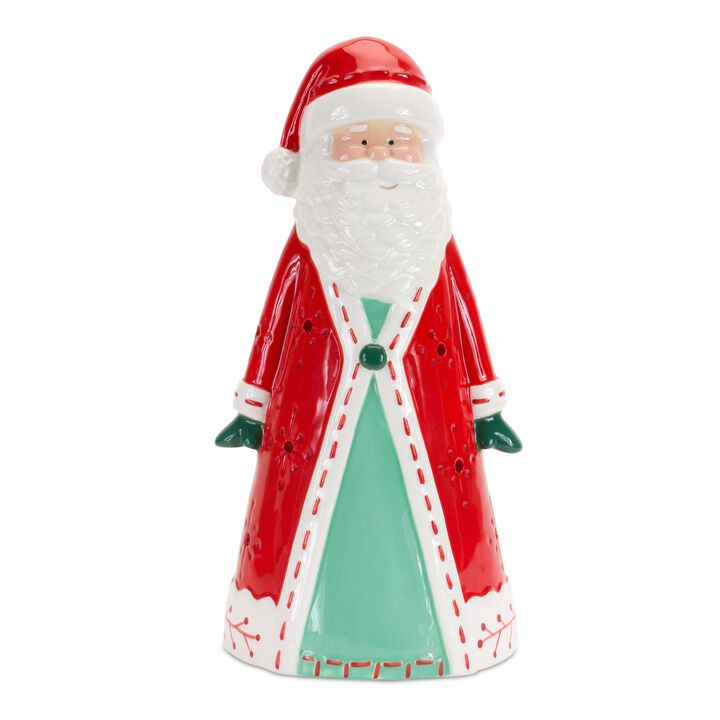 Santa Tea Light Holder for Cozy Christmas Lighting and Holiday Décor