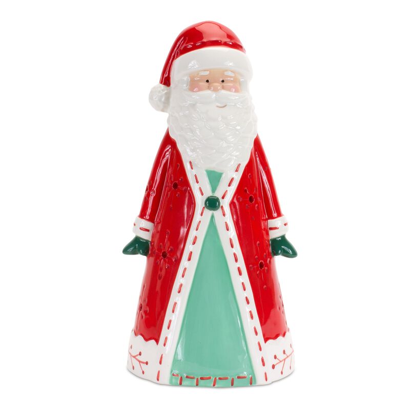 Santa Tea Light Holder for Cozy Christmas Lighting and Holiday Décor