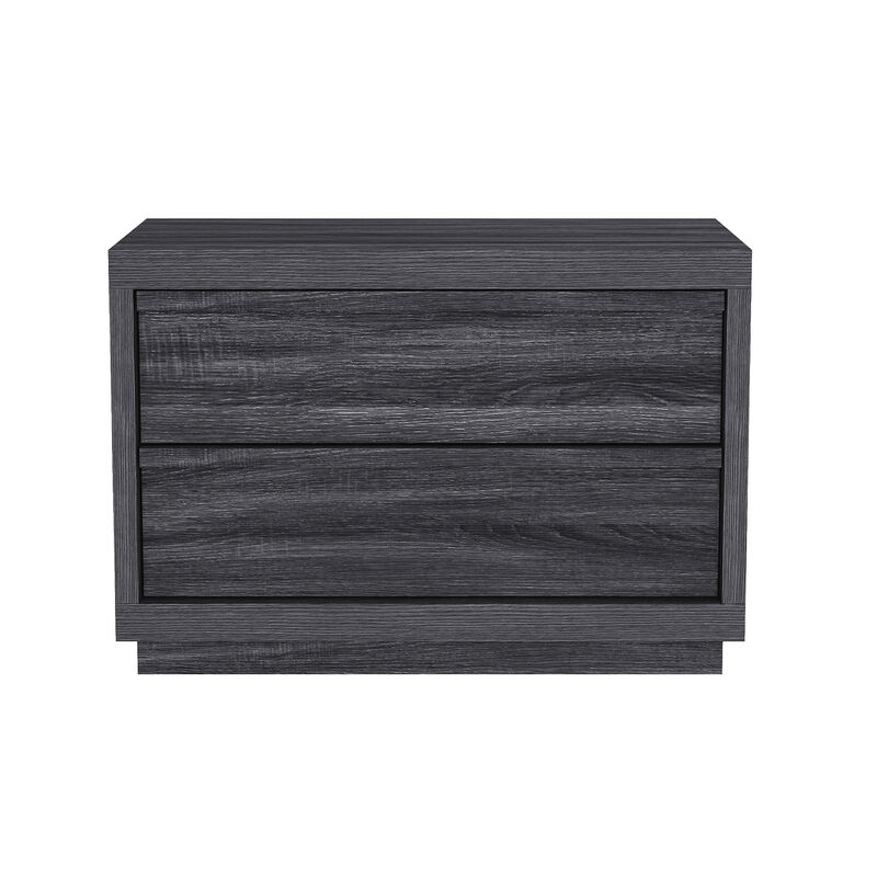 Navis Gray 2-Drawer Nightstand image number 0