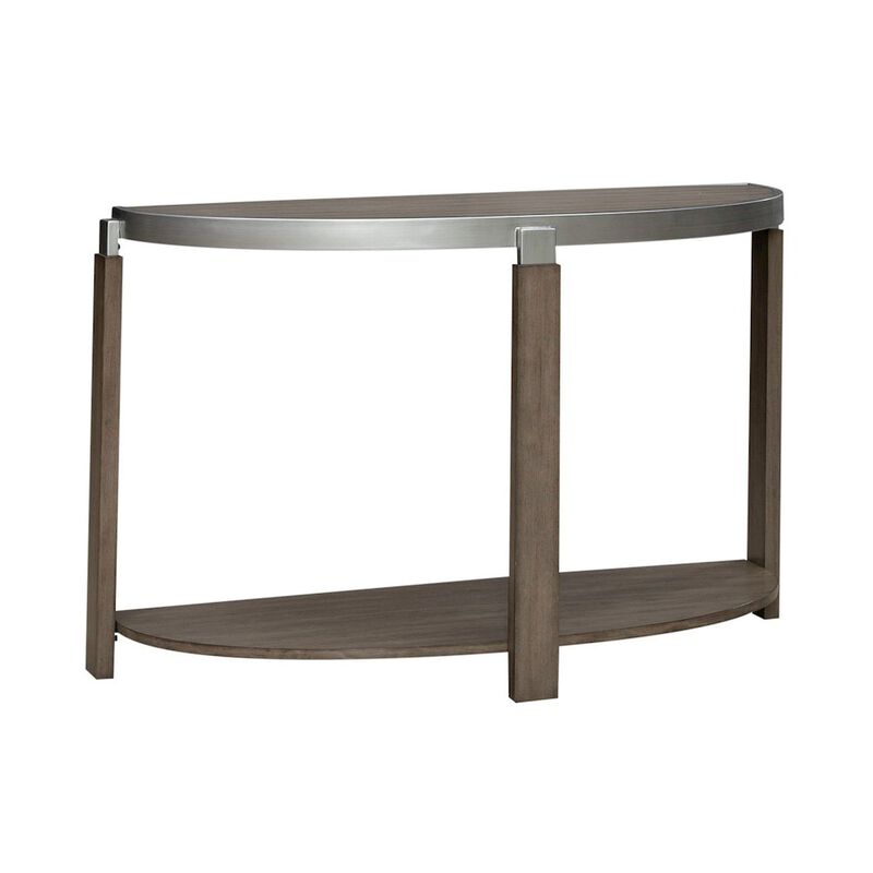 Liberty Furniture Sutton Sofa Table for Living Room - Bleached Sand image number 7
