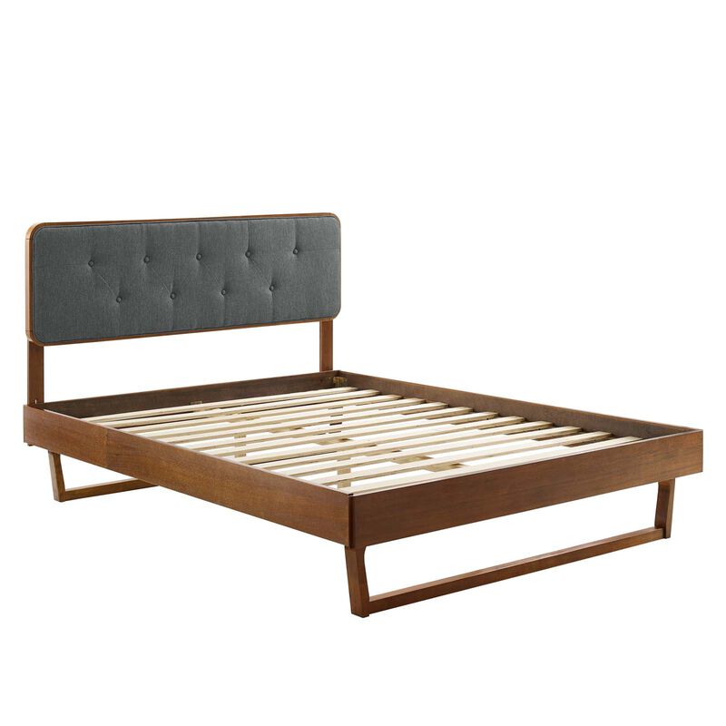 Modway - Bridgette Twin Wood Platform Bed with Angular Frame image number 2
