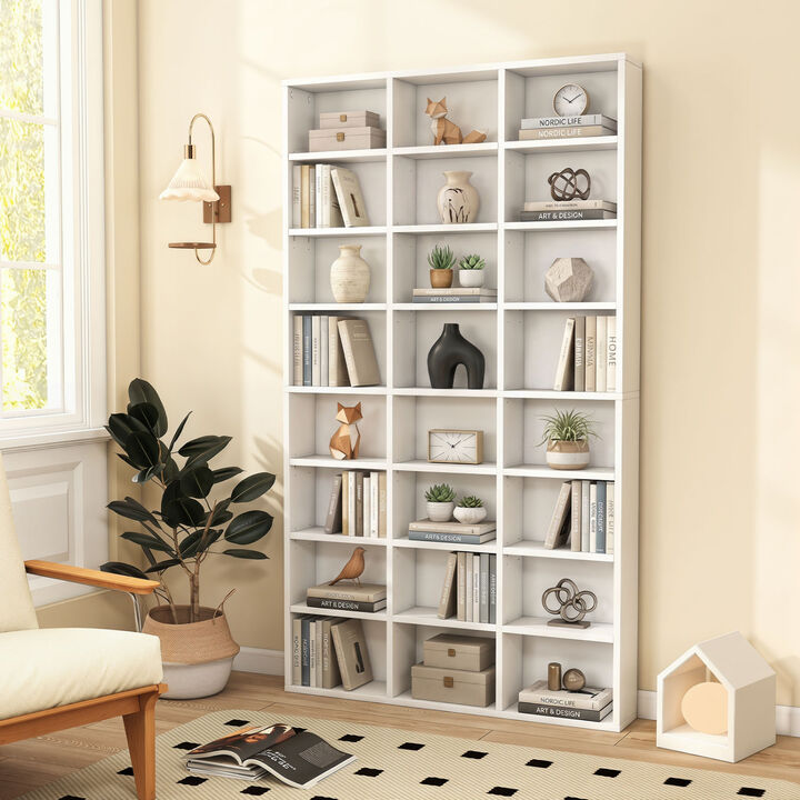 70" Tall 24-Cube Bookshelf Storage Organizer with Shelves