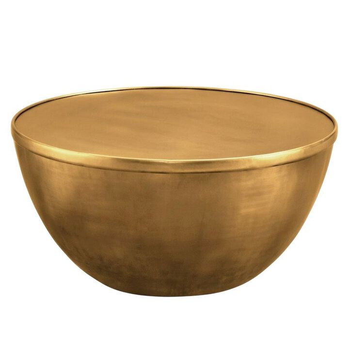 Premium Metal Coffee Table in Brass Finish with Modern Design