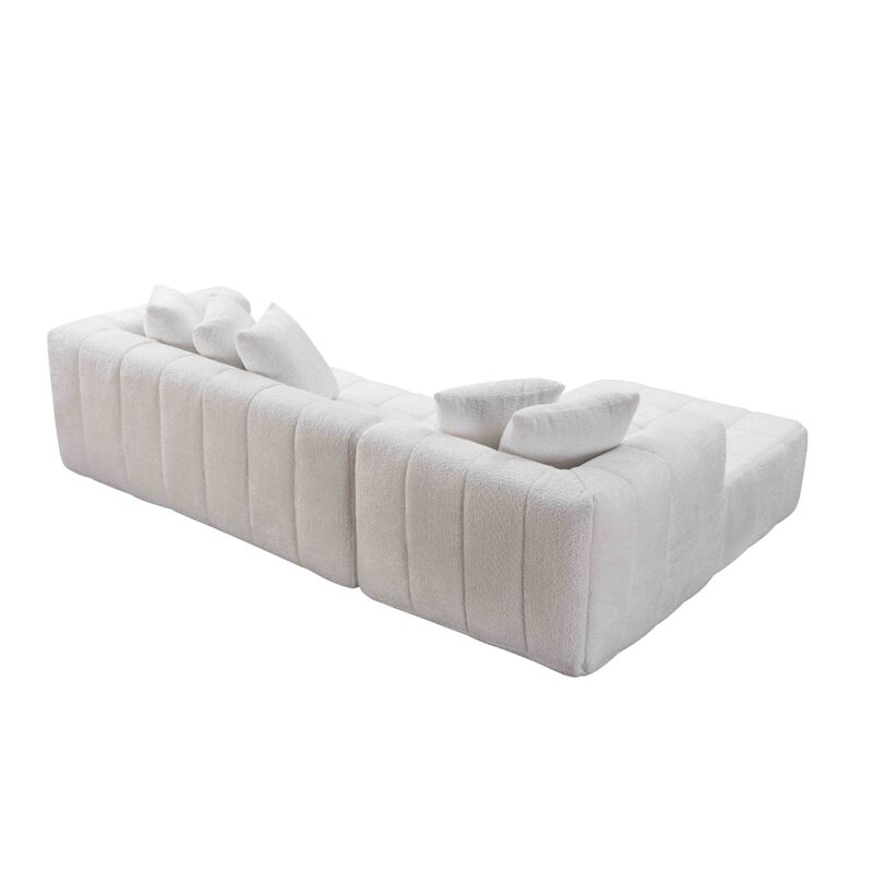 Splalf Modern Minimalist Upholstered Sectional Sofa image number 6
