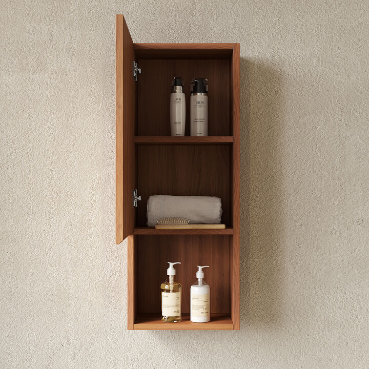 ELEMENT ACE Space-Saving Wall Mounted Storage Cabinet with Shelves and Door - Ideal for Compact Bathrooms and Laundry Rooms
