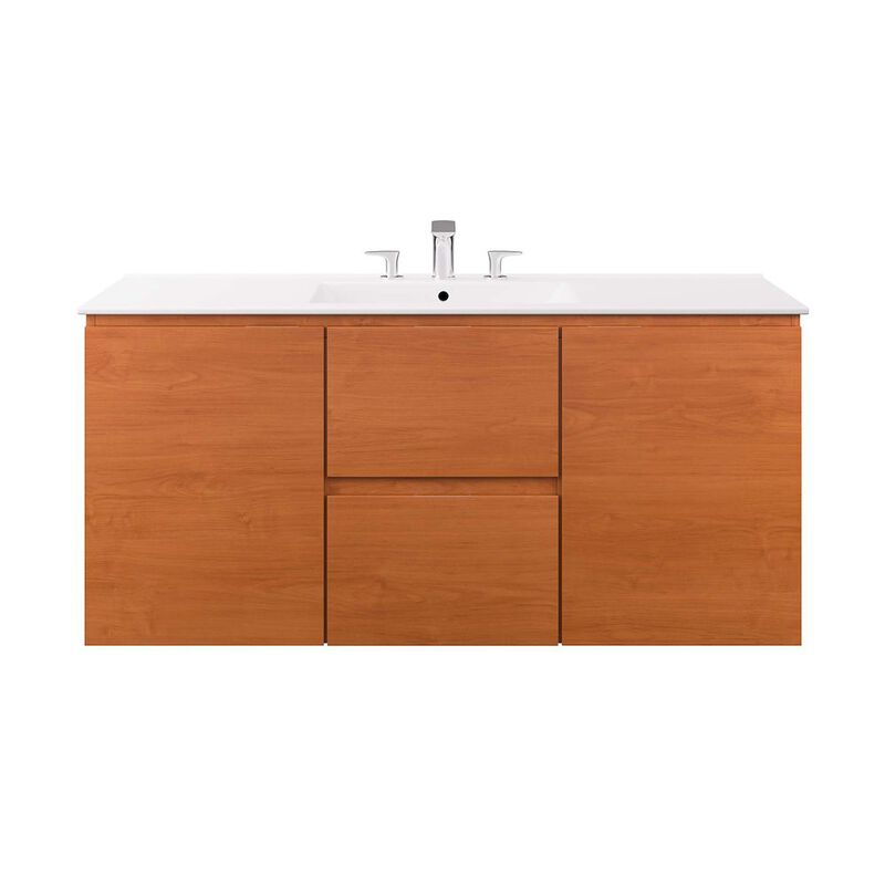Scenic 48" Wall-Mount Bathroom Vanity image number 3