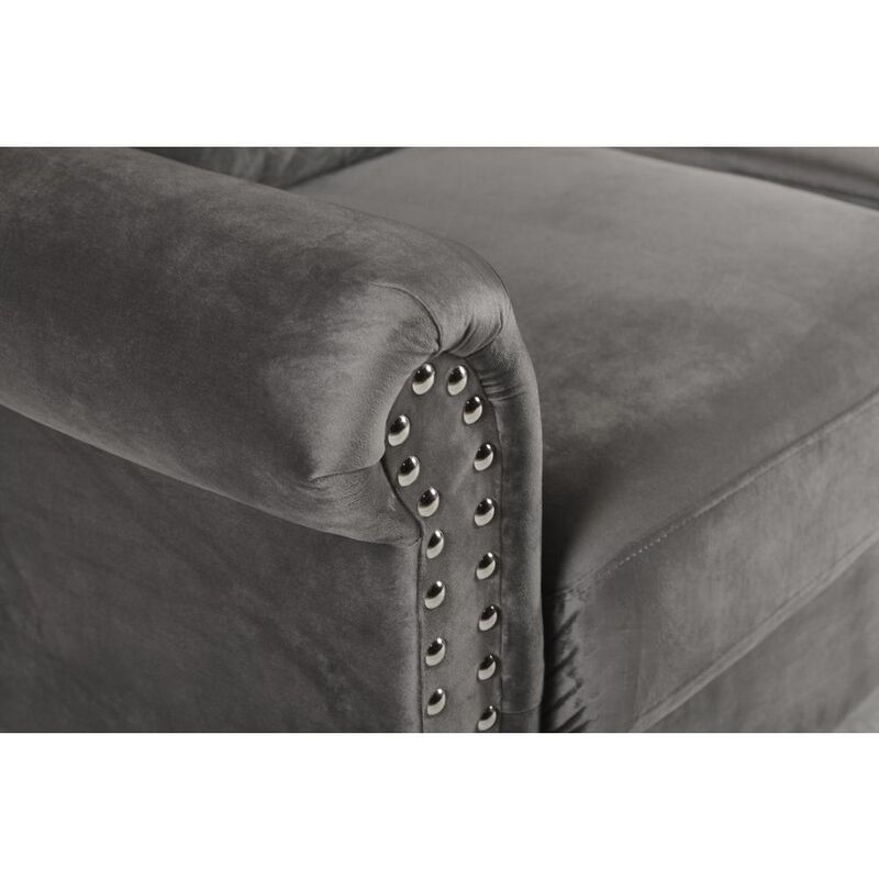 New Classic Furniture Alani Loveseat-Slate Gray