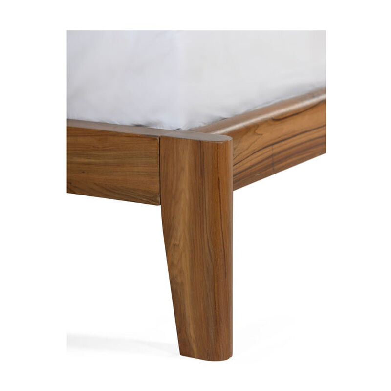 Cove King Bed - Black Leather