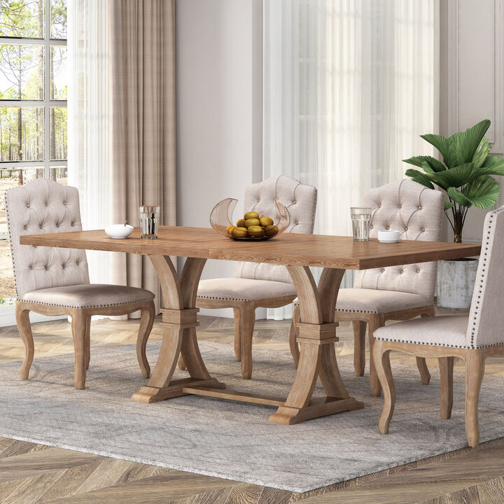 Christopher Knight Home Bellion Rustic Wood 6-8 Seater Expandable Dining Table