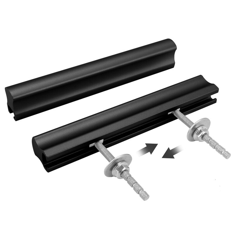 Peaha 5 Pack Adjustable Cabinet Pulls Adjustable Hardware Drawer Pulls Overall Length 102mm(4inch) Matte Black Adjustable Pulls
