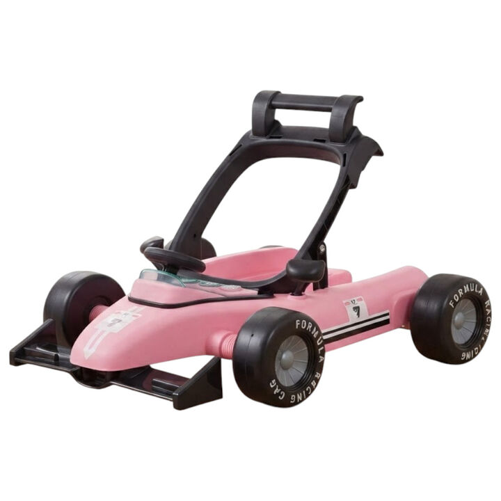 4-in-1 Adjustable Baby Walker with Activity Center and Music Box