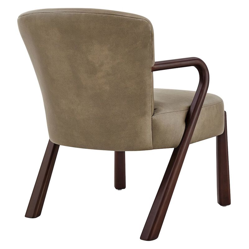 Arden Faux Leather Upholstered Accent Armchair image number 4