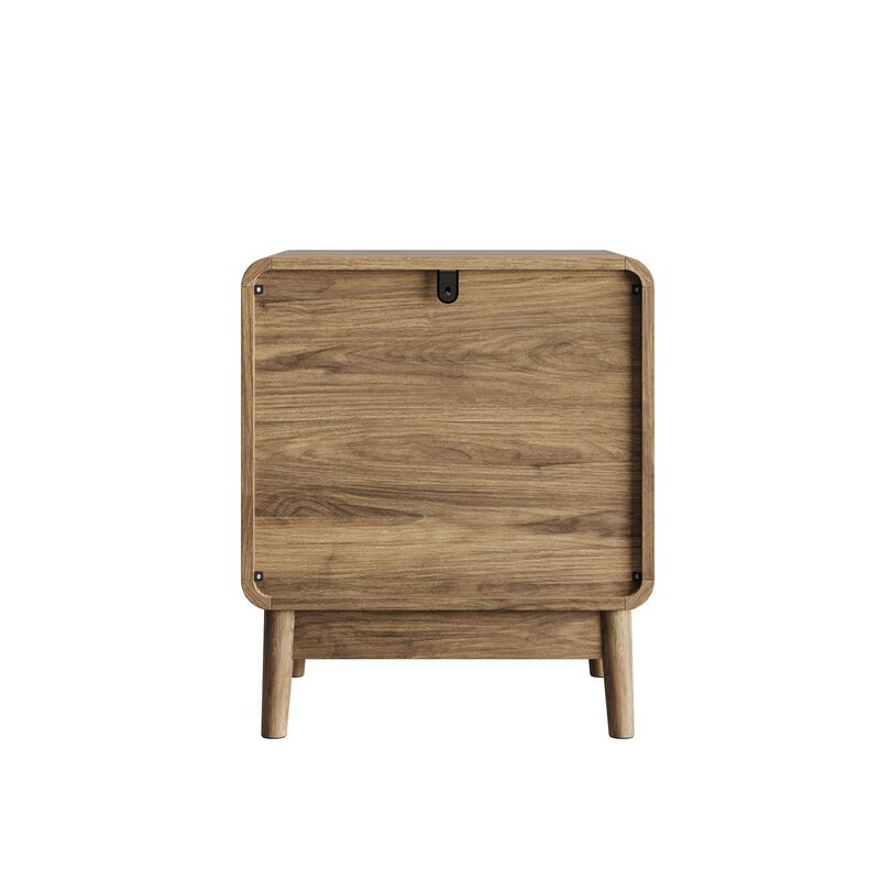 Donsma Mid‑Century Modern 2‑Drawer Nightstand image number 7