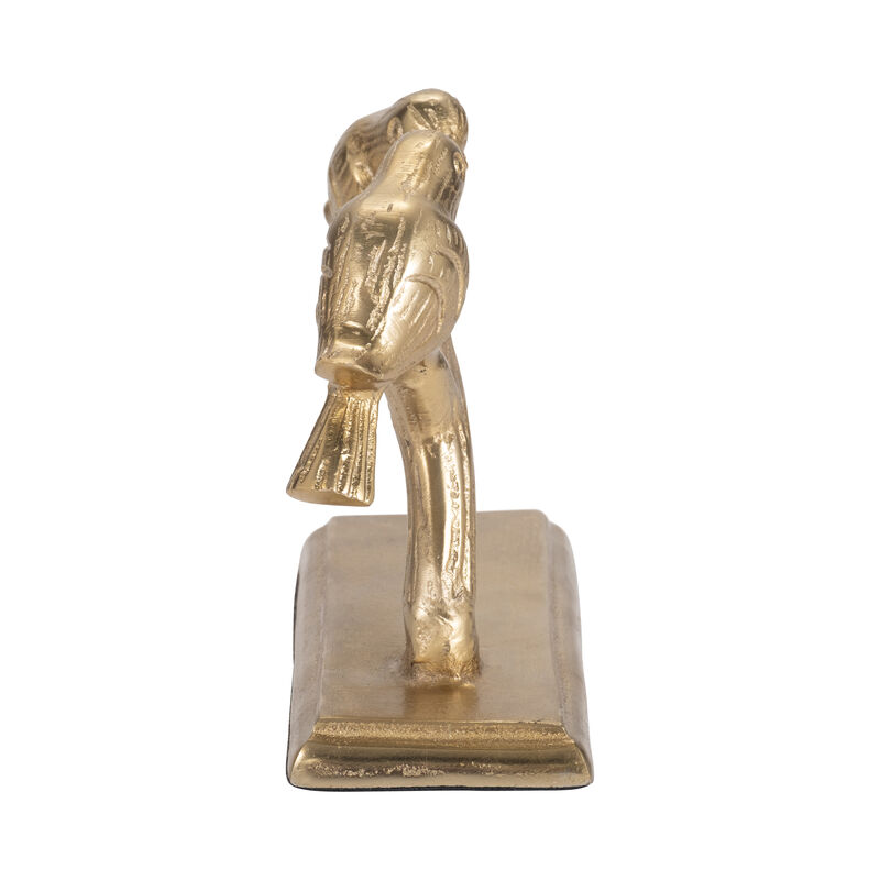 Metal Perched Birds in Gold image number 3