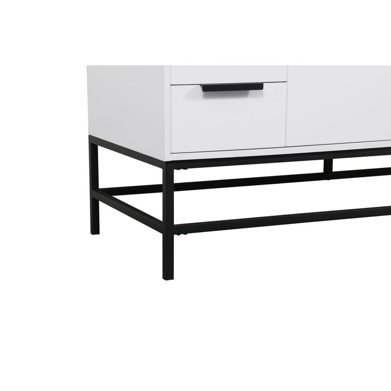 Elegant Kitchen and Bath 60 inch Single bathroom vanity in white