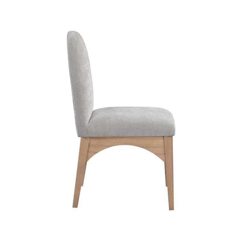 Meridian Furniture Waldorf Grey Chenille Fabric Dining Chair