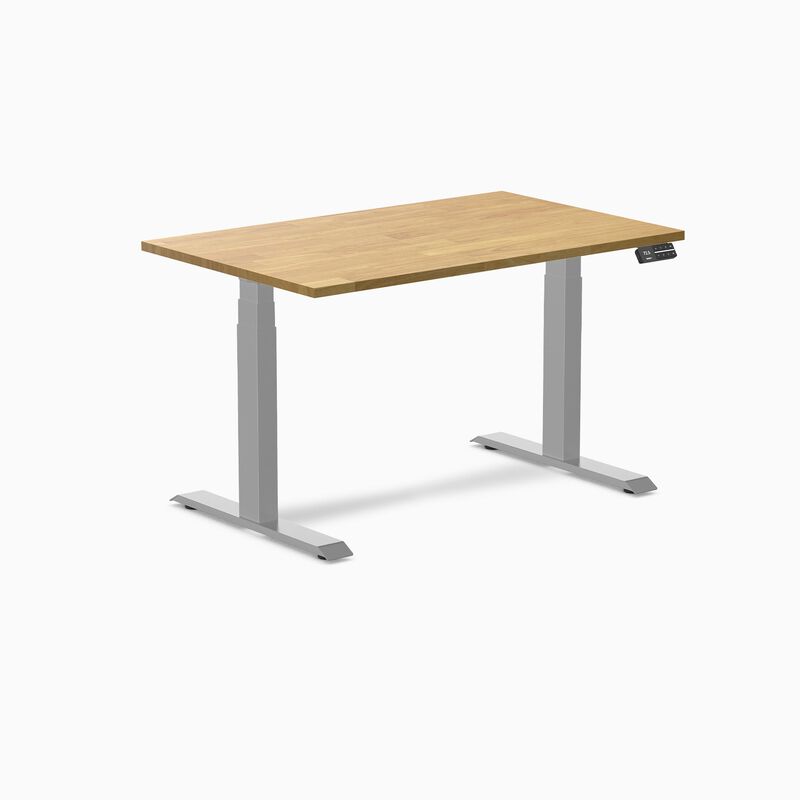 Desky Dual Rubberwood Sit Stand Desk image number 0