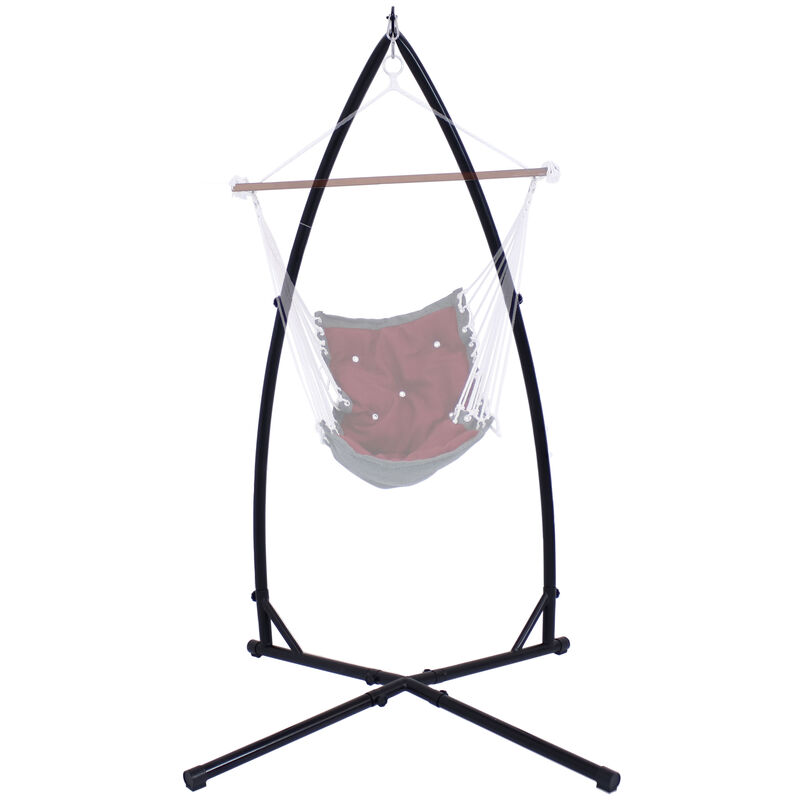 Sunnydaze X-Base Powder-Coated Steel Hammock Chair Stand - 82 in image number 4