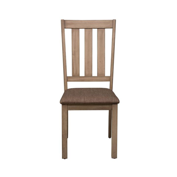 Liberty Furniture Sun Valley Slat Back Side Chair (RTA) in Sandstone