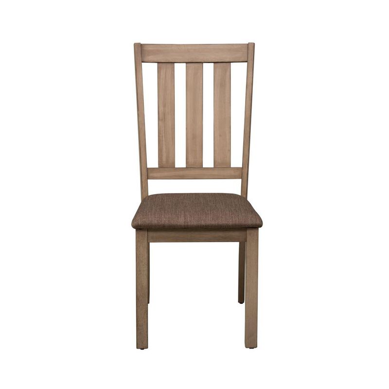 Liberty Furniture Sun Valley Slat Back Side Chair (RTA) in Sandstone image number 1