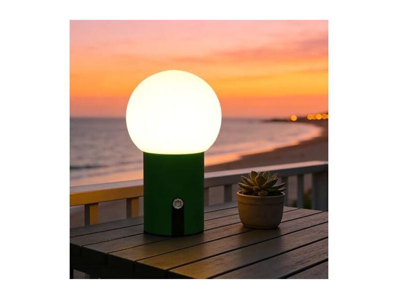 Rechargeable Cordless Dimmable Shower Lamp For Bedroom Bathroom Desk 4000mAh image number 1