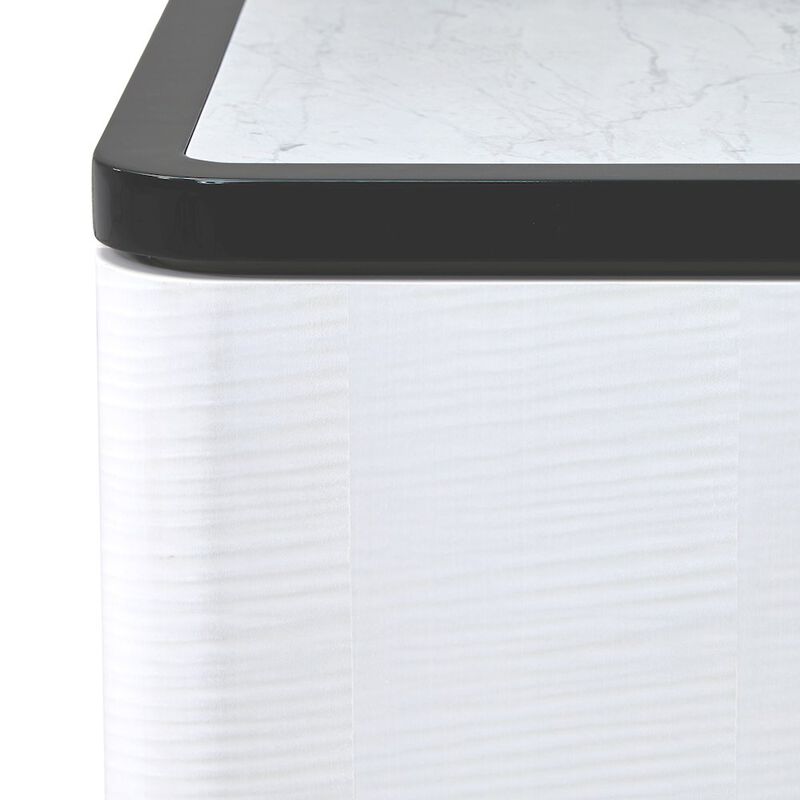 Michael Amini Tuxedo Large Nightstand - Piano Keyboard