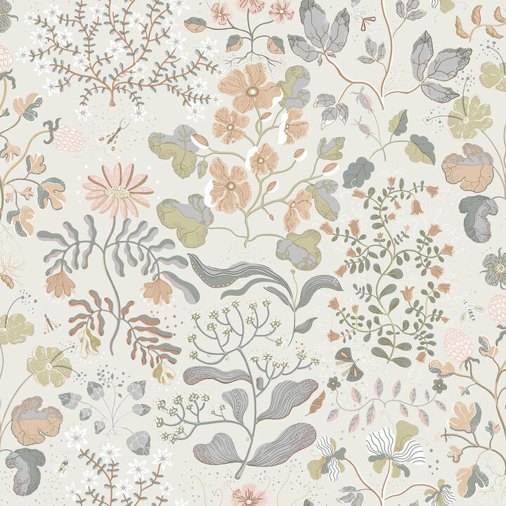 Groh Neutral Floral Wallpaper