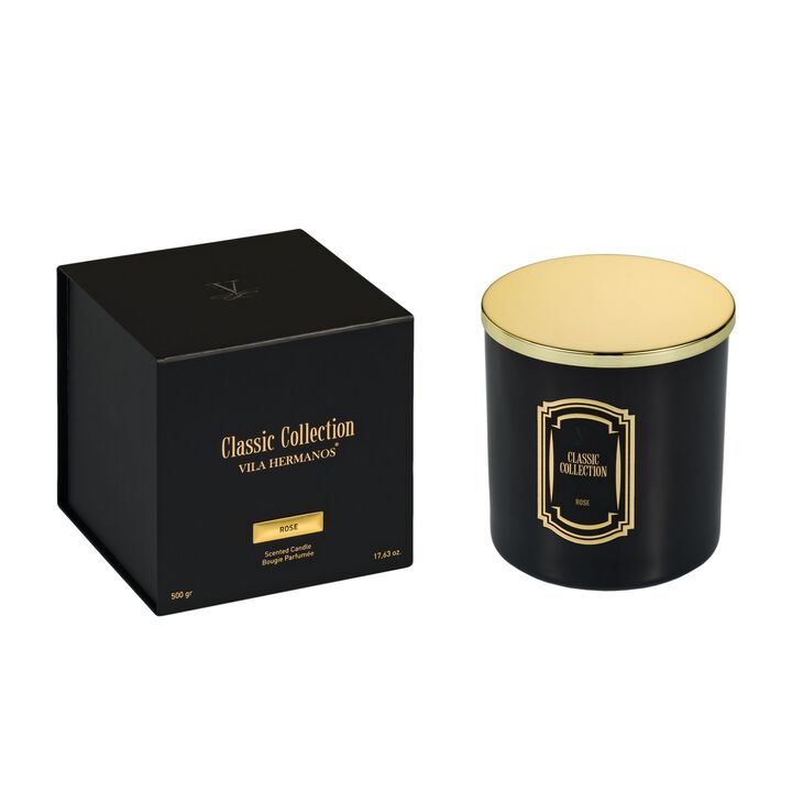 Candle in Jar CLASSIC COLLECTION ROSE 500gr