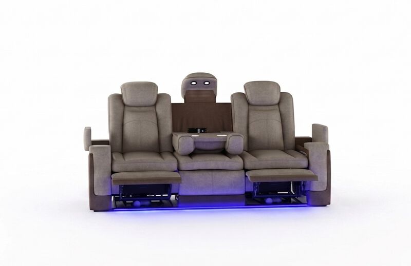 Lantana Power Sofa in Brown image number 2