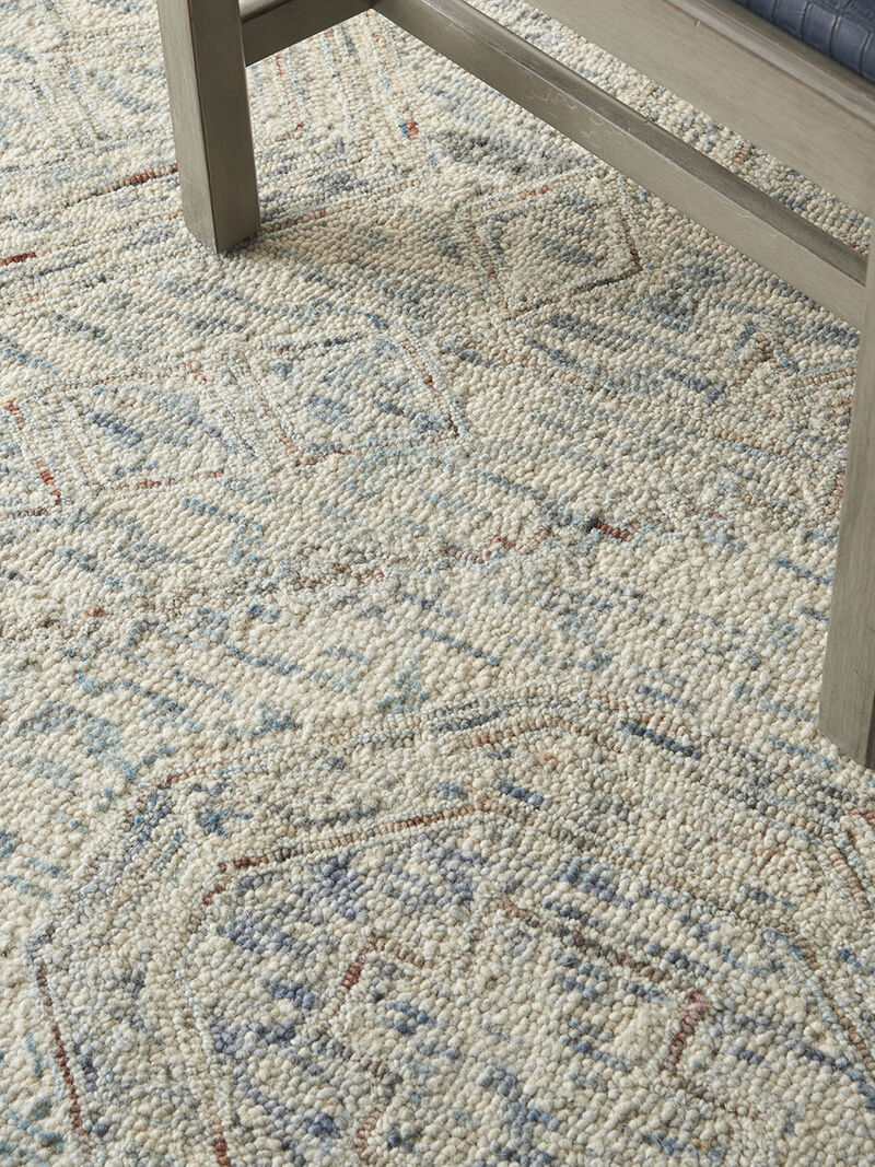 Interlock ITL02 Blue/Multicolor 5' x 7'6" Rug