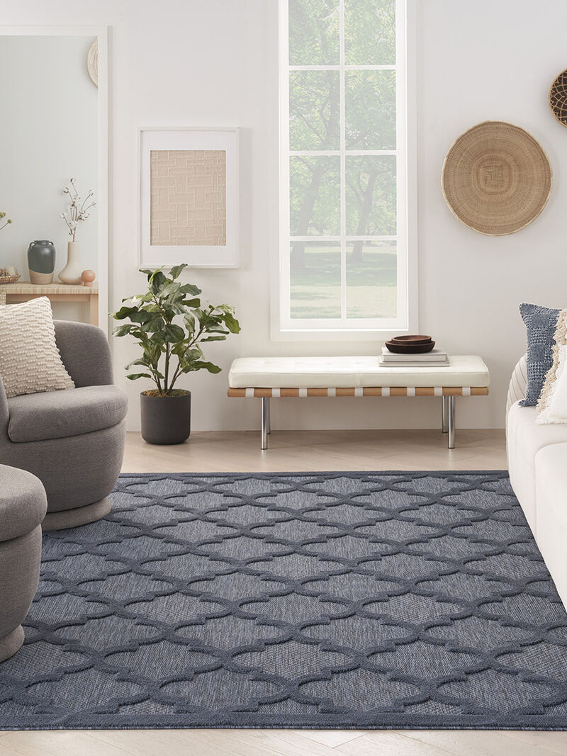 Easy Care NES01 Navy/Blue 9' x 12' Rug
