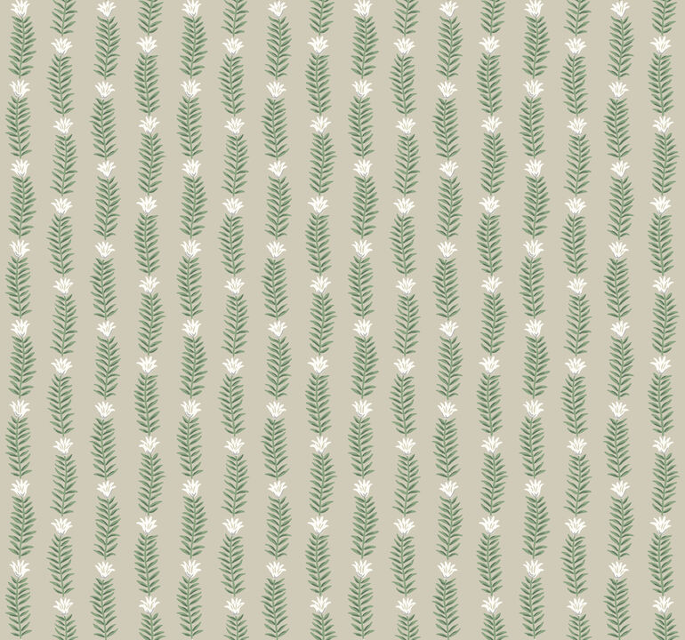 Eden Beige & Green Wallpaper