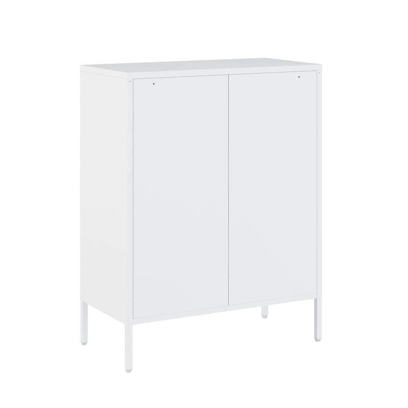 Naomi White Accent Cabinet
