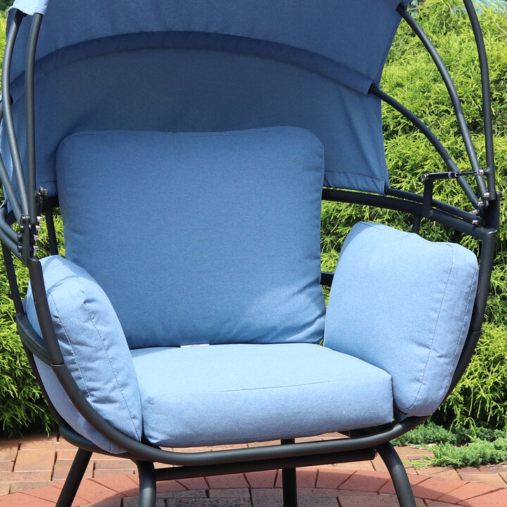 Sunnydaze Outdoor Modern Luxury Basket Chair Replacement Cushion Set