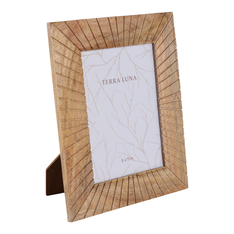 5x7 Wood Starburst Photo Frame, Natural image number 1
