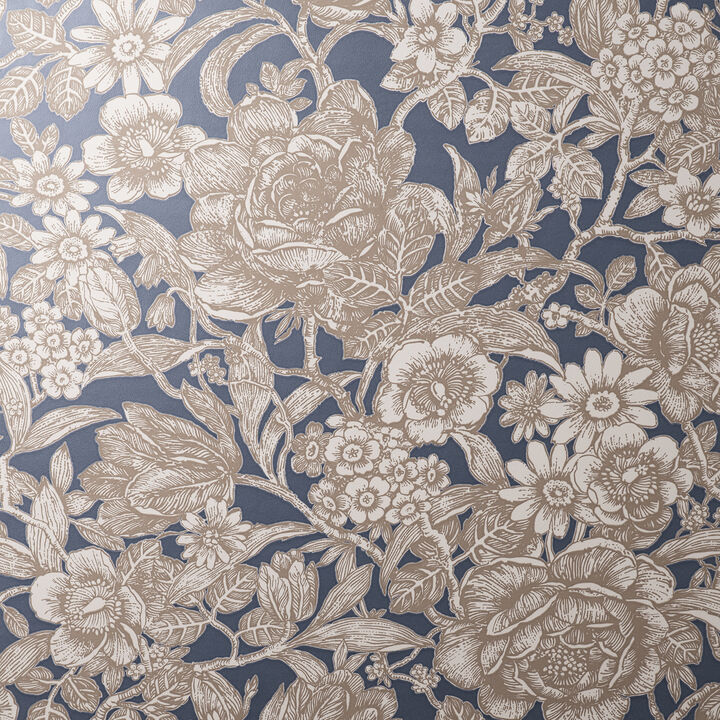 Hedgerow Navy Floral Trails Wallpaper (Set of 2)