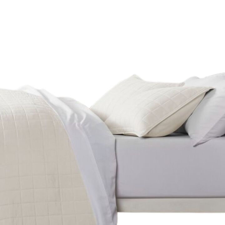 Hivvago 2 Piece Microfiber Farmhouse Coverlet Bedspread Set