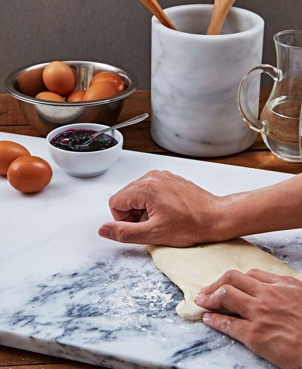 Saboga Home&trade; Marble Pastry Board