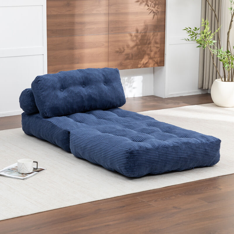Merax Convertible Sleeper Chair with Pillow Foldable Mattress with Back Support image number 2
