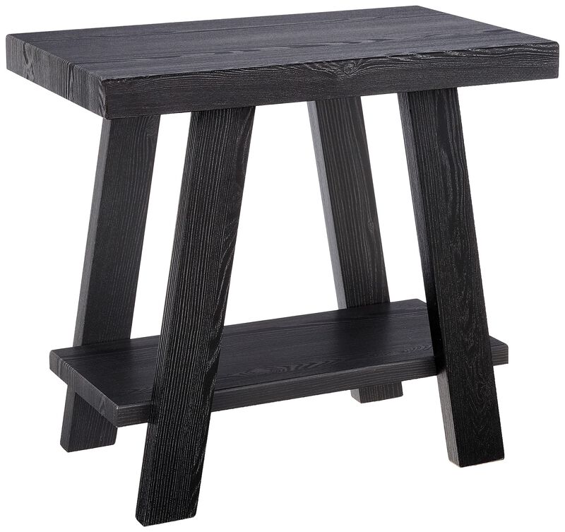 Roundhill Furniture Athens Contemporary Wood Small End Table, Black