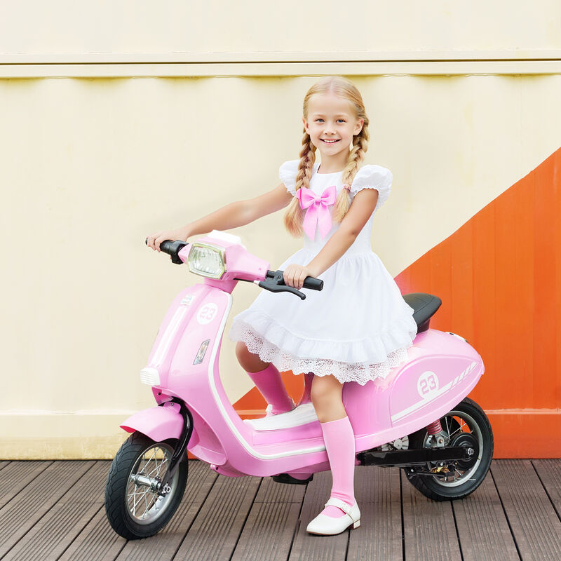 BreeBe 24V Kids Motorcycle with 3-Speed, Electric Motorcycle with Rear Suspension and LED Lights image number 1