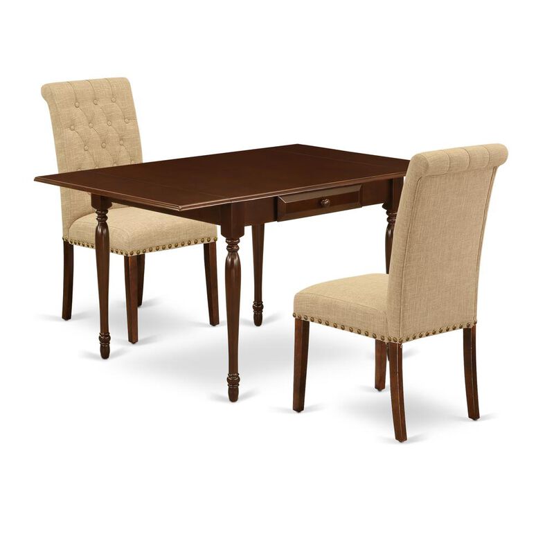 East West Furniture Dining Room Set Mahogany