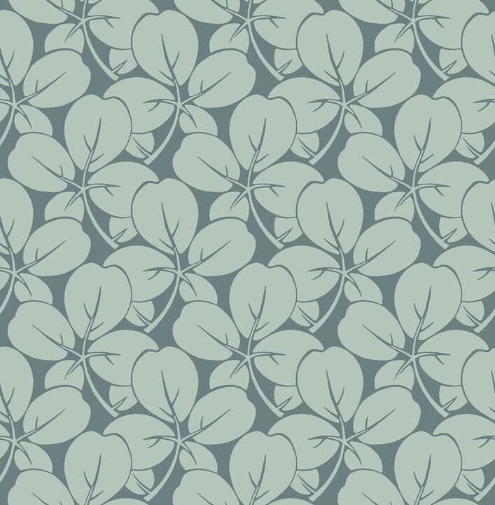 Robert Aqua Clover Wallpaper