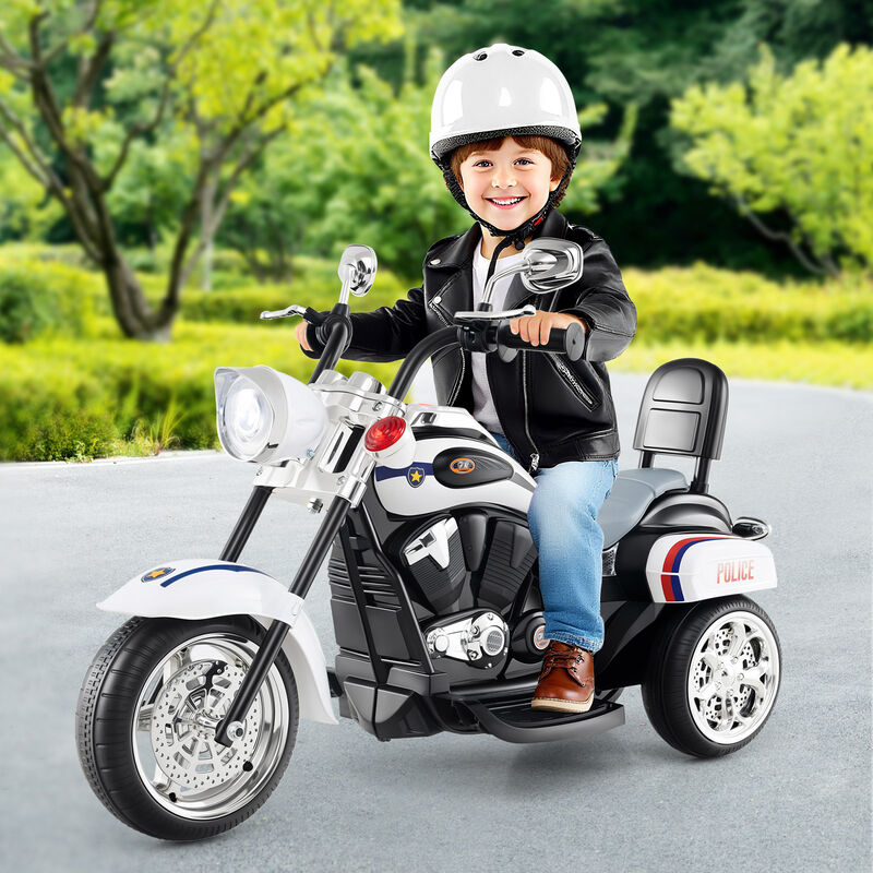 6V Toddler Electric Ride-On Bike with 3 Wheels, Horn and Front Headlight image number 1