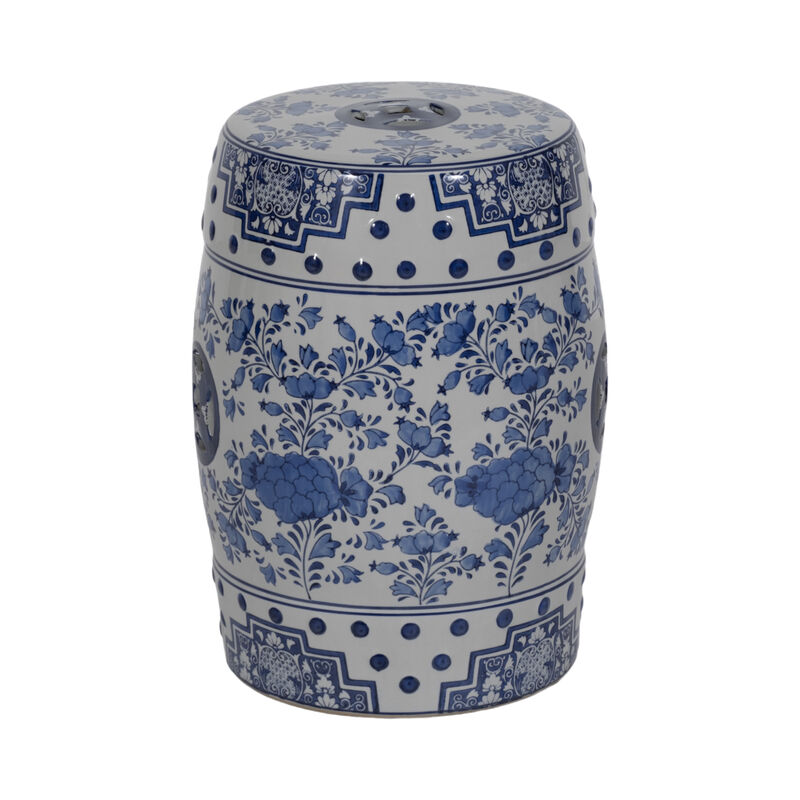 Flintham Blue Garden Stool image number 3