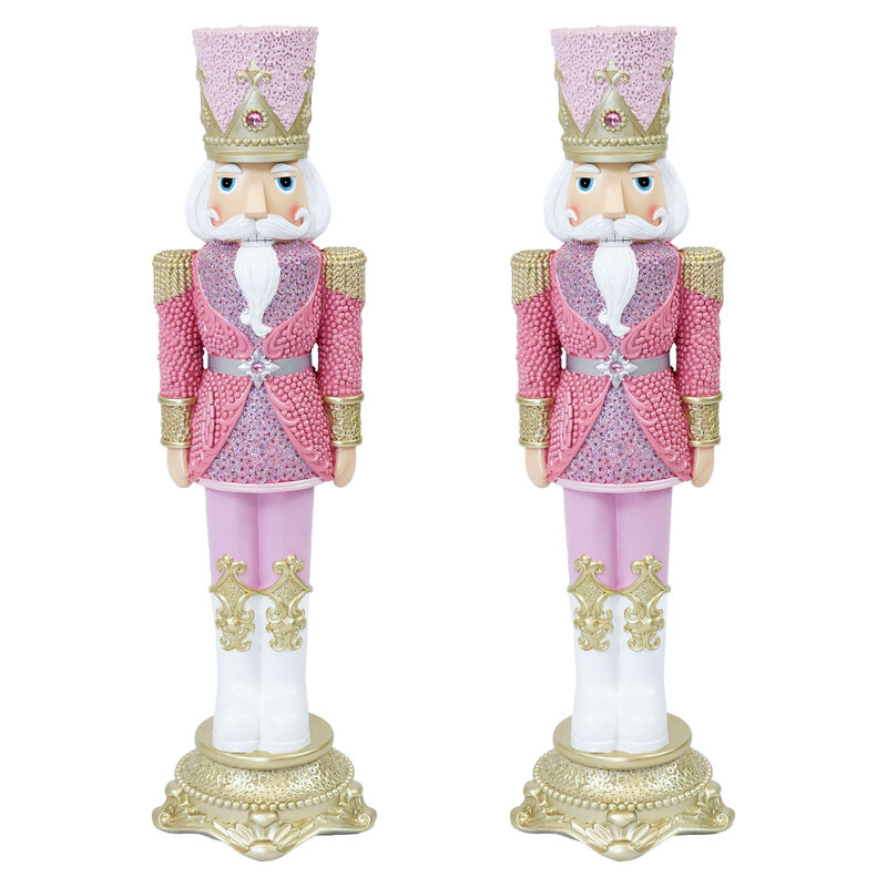 Sunnydaze Kenneth the Princely Christmas Statue - 37" H - Set of 2 image number 0