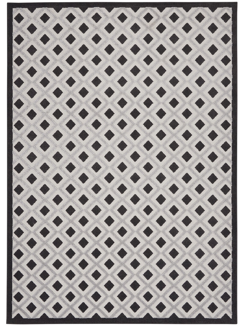 Aloha ALH26 Black/White 9' x 12' Rug