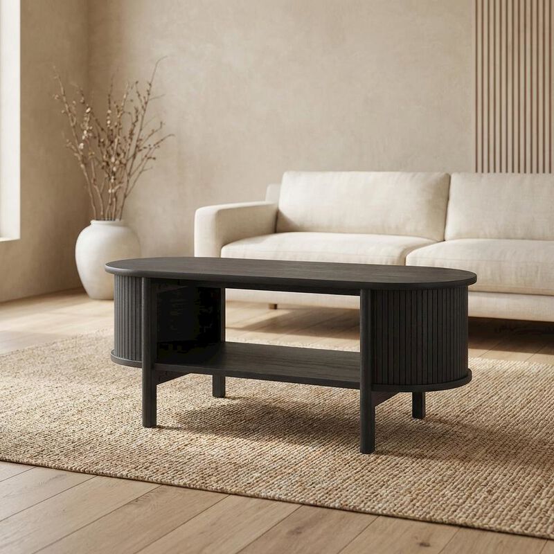 Modern Coffee Table with 35lb Weight and Stylish Base image number 4