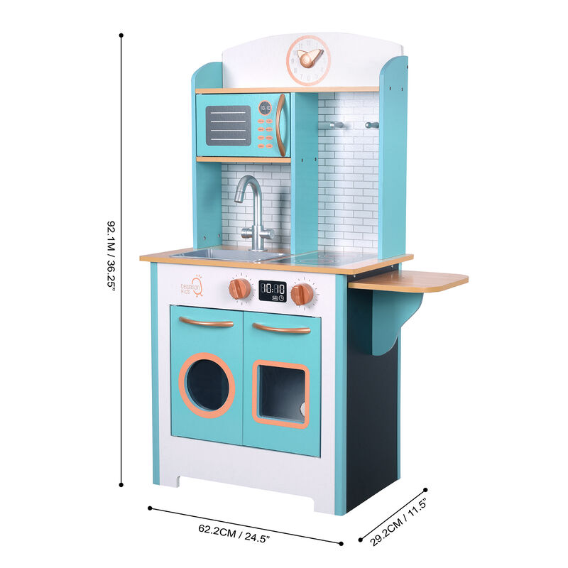 Little Chef Santos Retro Kitchen Playset, Aqua/White image number 6